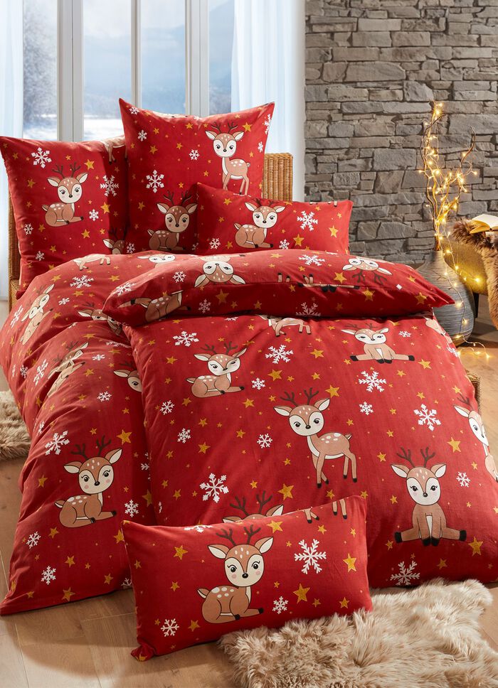 Kuschelige Bettw&auml;sche-Garnitur aus Baumwolle 