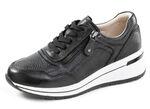 ELENA EDEN, bequeme Damen-Sneaker, Weite H, mit herausnehmbarem Fußbett SCHWARZ