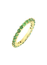 Memoire-Ring mit Smaragd 
