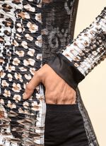 Blusenjacke mit Netzt&uuml;ll  