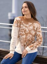 Pullover mit Diagonaldessin 