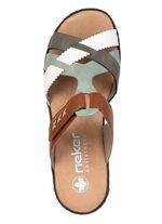 Rieker, leichte Damen-Pantoletten, mit Klettverschluss 