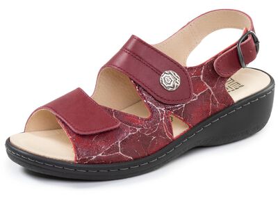 ELENA EDEN, bequeme Damen-Sandalen, Weite H, mit herausnehmbarem Fu&szlig;bett 