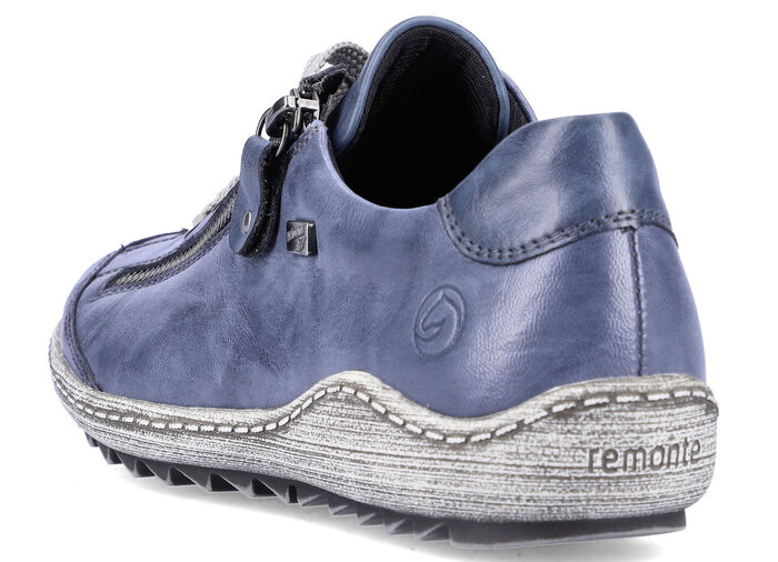 Remonte, bequeme Damen-Sneaker, Weite G, mit herausnehmbarem Fußbett BLAU