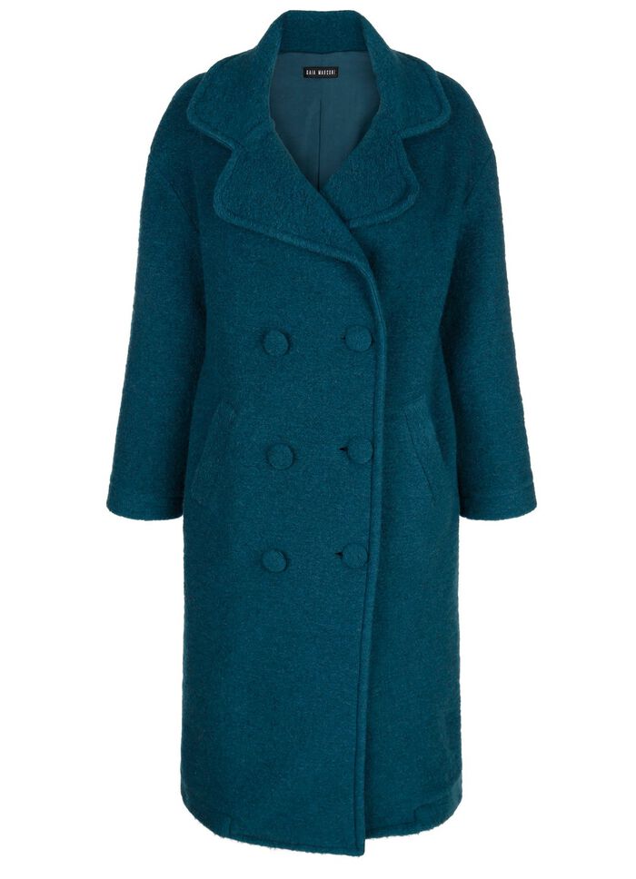 Wollmantel in 2-reihiger Optik 