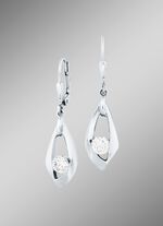 Zauberhafte Ohrringe mit synth. Zirkonia 