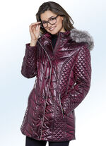 Jacke mit weißer Kontrastpaspelierung BORDEAUX