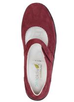 Waldl&auml;ufer, bequeme Damen-Slipper, Weite H, mit herausnehmbarem Fu&szlig;bett BORDEAUX