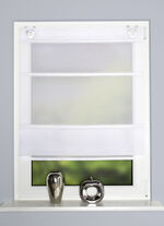 Luftig-leichtes und superpraktisches Magnetrollo WEISS