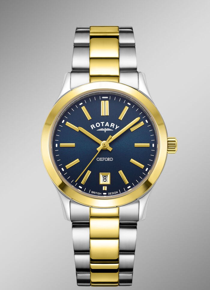 Rotary Quartz-Damenuhr mit Edelstahlbandgehäuse 