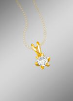 Exquisiter Solit&auml;r-Anh&auml;nger mit Brillant 