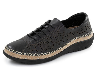 ELENA EDEN, sommerliche Damen-Schnürschuhe, Weite H, mit herausnehmbarem Fußbett 