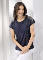 Shirt-Tunika mit Schmucksteinen 