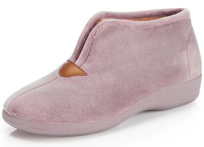 Laurina Hausschuh aus samtigen Textilmaterial 