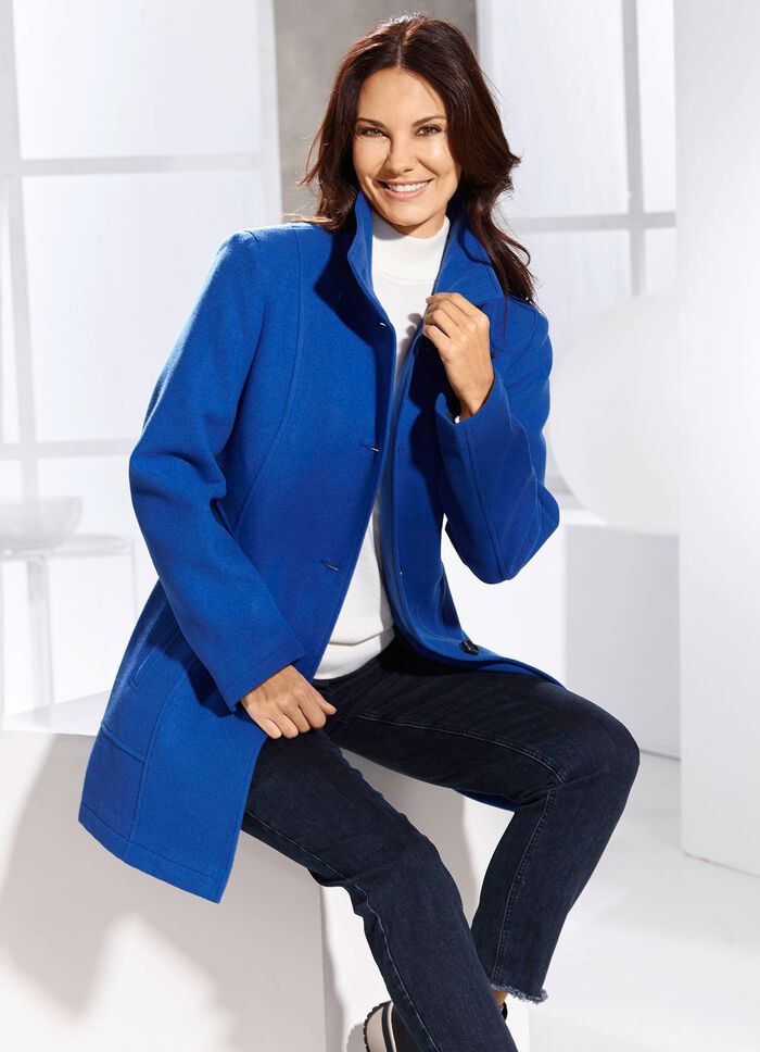 Jacke mit Schubtaschen KOBALTBLAU