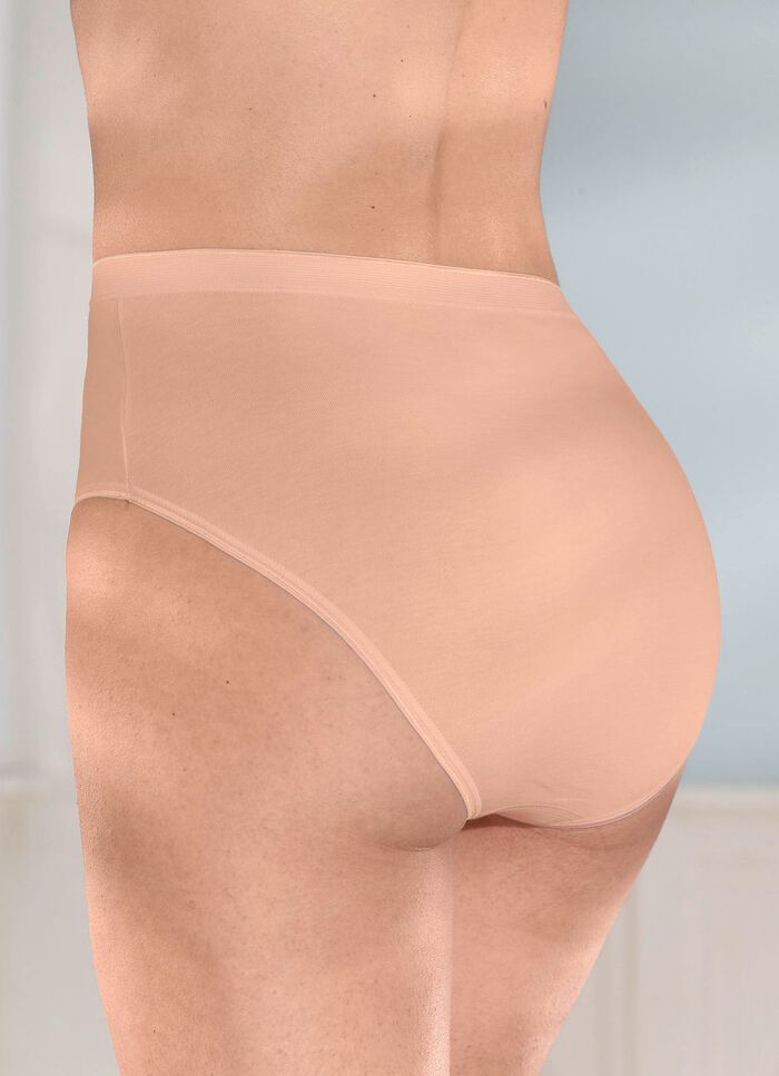 brio lingerie F&uuml;nferpack Slips mit gl&auml;nzenden Abschl&uuml;ssen 