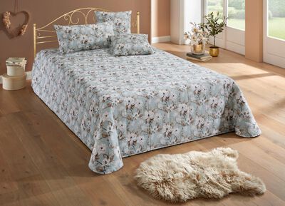 Tagesdecken mit Karosteppung und Kissenbez&uuml;ge 