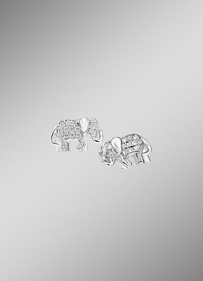 Ohrstecker mit niedlichem Elefantenmotiv 