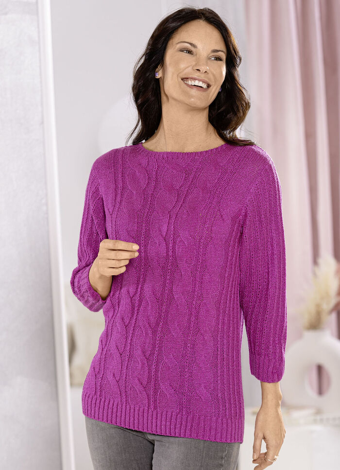 Pullover aus Friségarn 