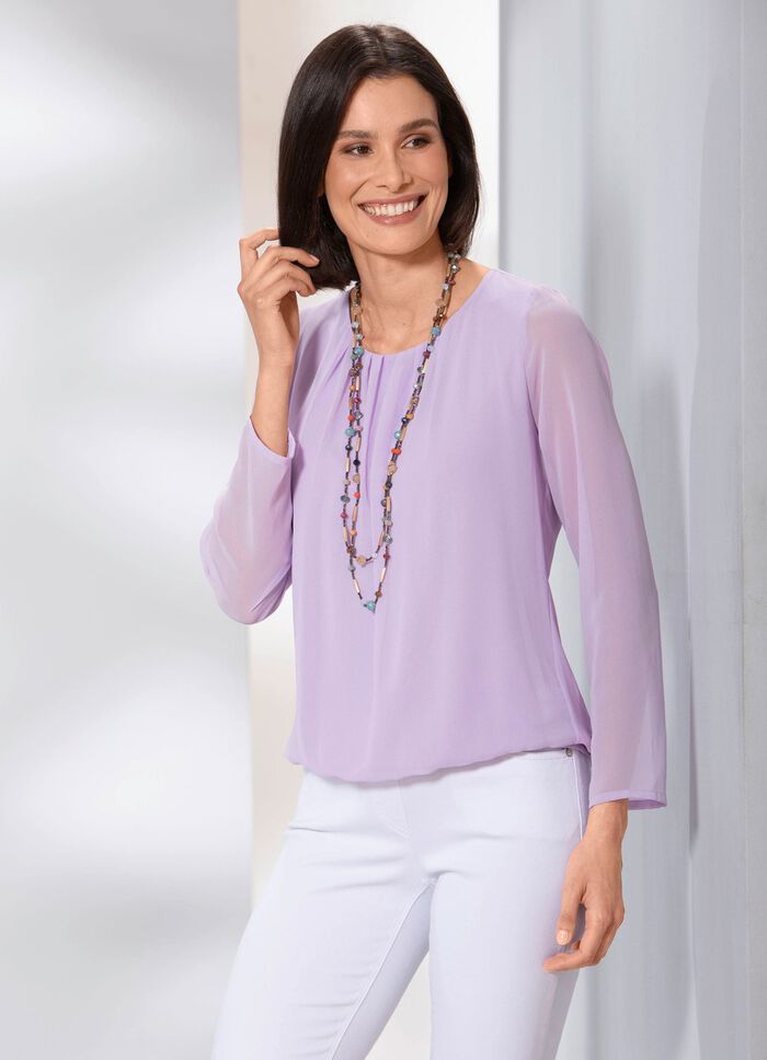 Unifarbene Tunika FLIEDER