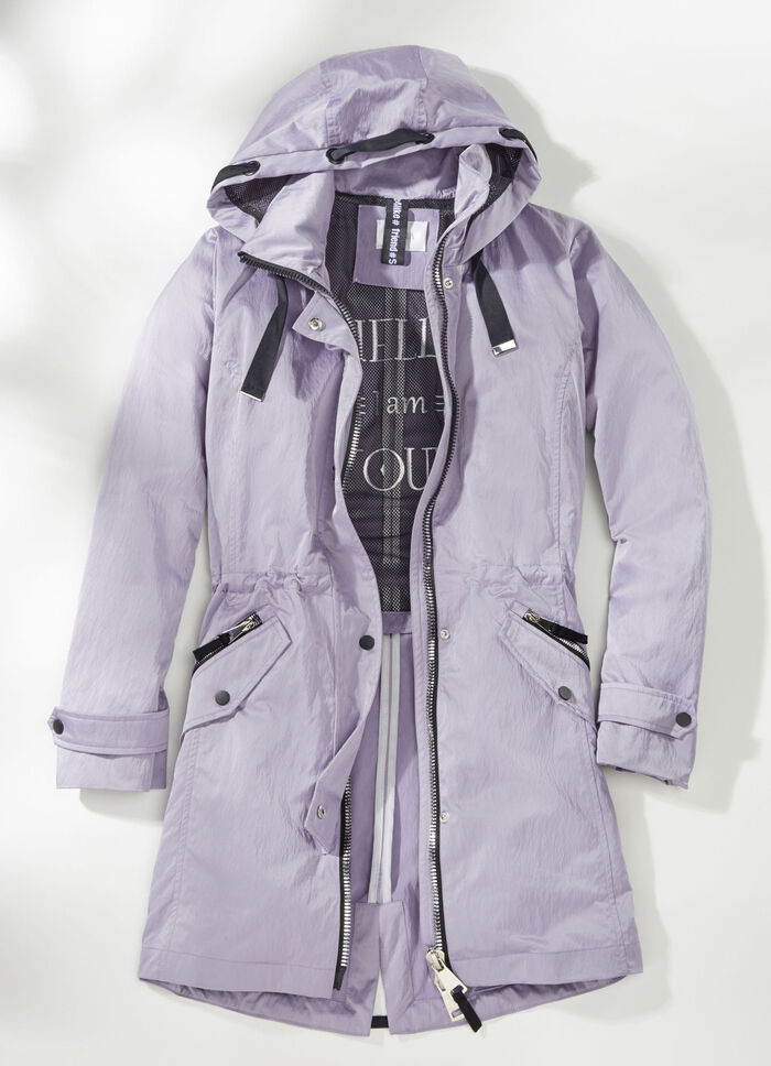 Parka mt dekorativem Zierband 