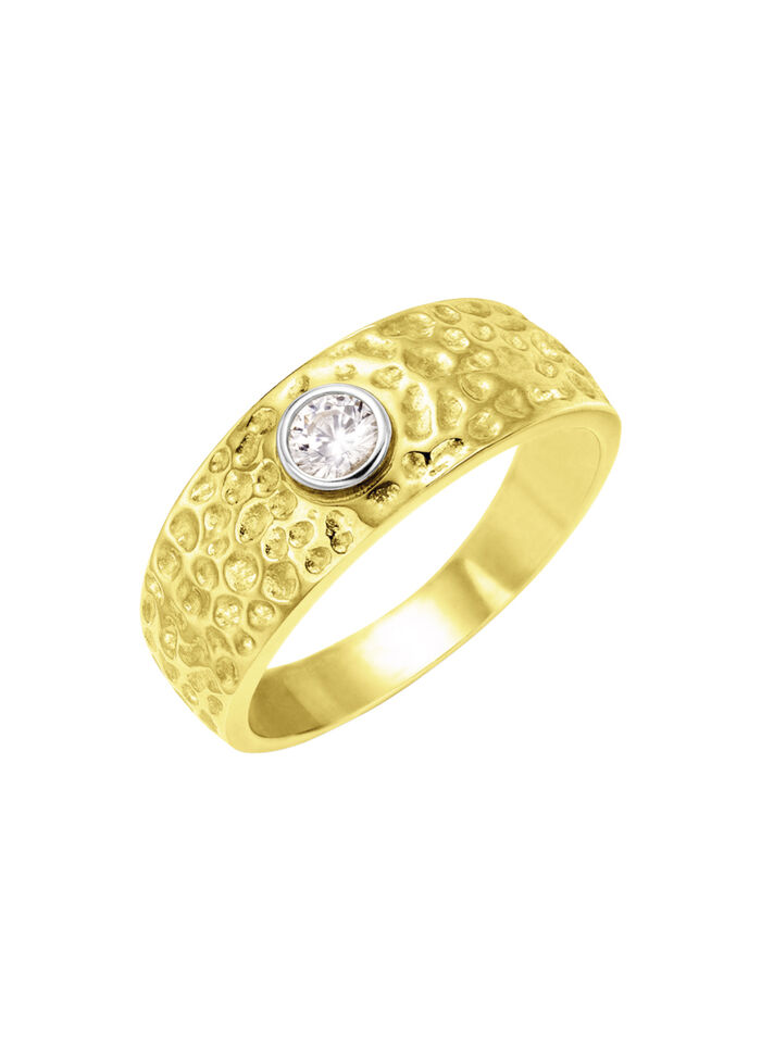 Herrenring mit Zirkonia 