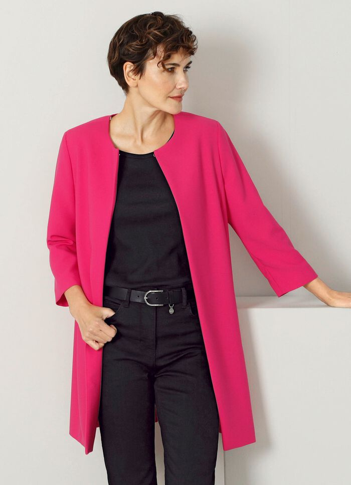Longblazer mit Taschen PINK