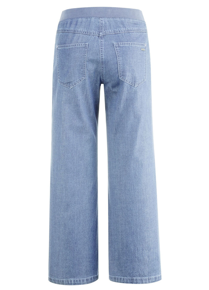 Culotte in 5-Pocket-Form  HELLBLAU