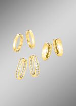 Schmuckset, 3-teilig, aus 3 Paar Creolen 