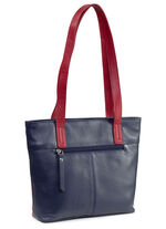 Laurina, Tasche, Damen, aus Leder BLAU-WEISS-ROT