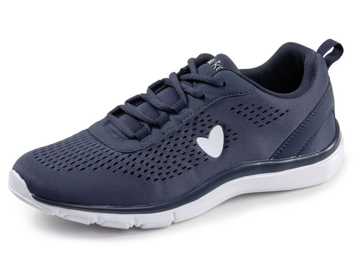 LAURA KENT, sommerliche Damen-Sneaker, mit herausnehmbarem Fußbett DUNKELBLAU