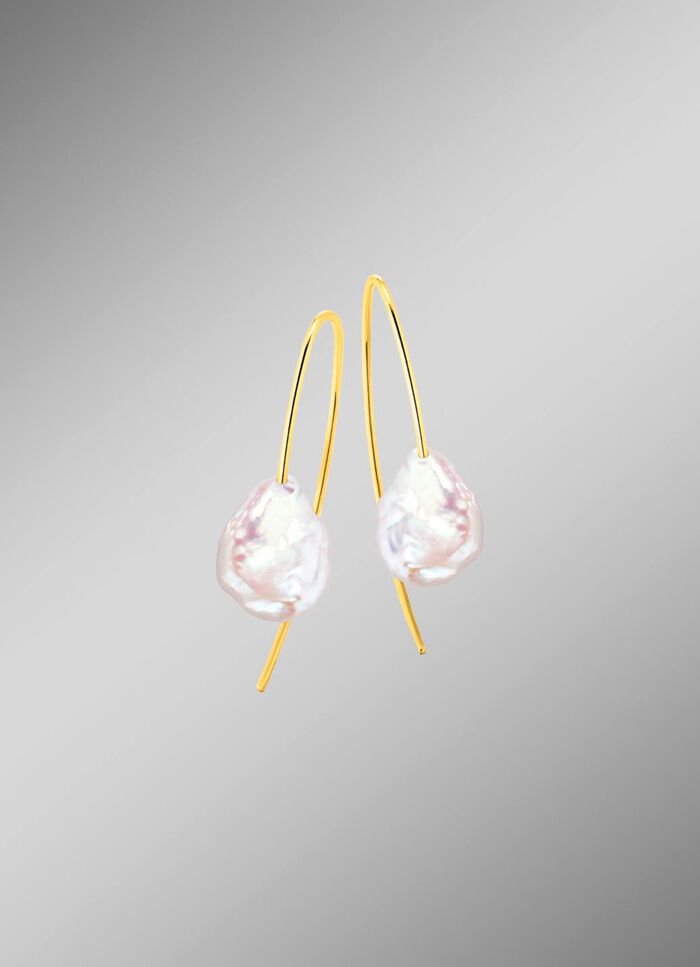 Ohrhacken mit Keshi-Perlen 