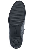 Waldl&auml;ufer Schn&uuml;r-Stiefelette mit floraler Pr&auml;gung GRAU