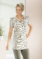 Longshirt mit dezenter Kräuselung 