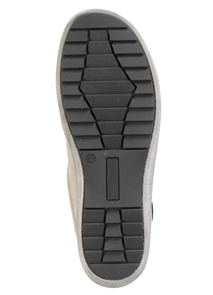 ELENA EDEN, bequeme Damen-Schnürschuhe, Weite H, mit herausnehmbarem Fußbett KIESEL