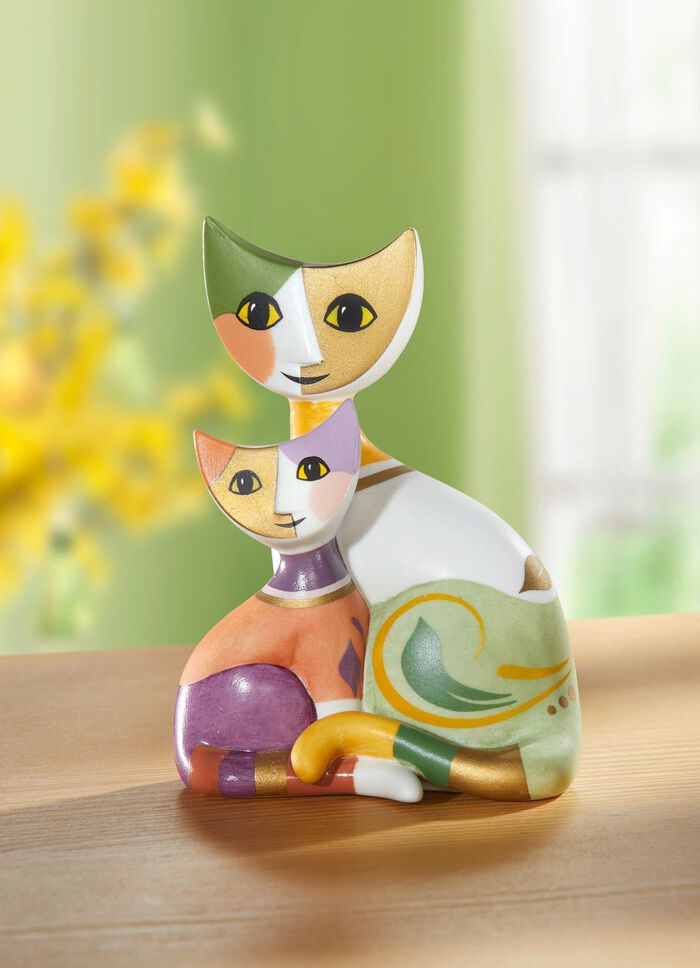 Goebel Katzenpaar aus hochwertigem Biskuitporzellan 