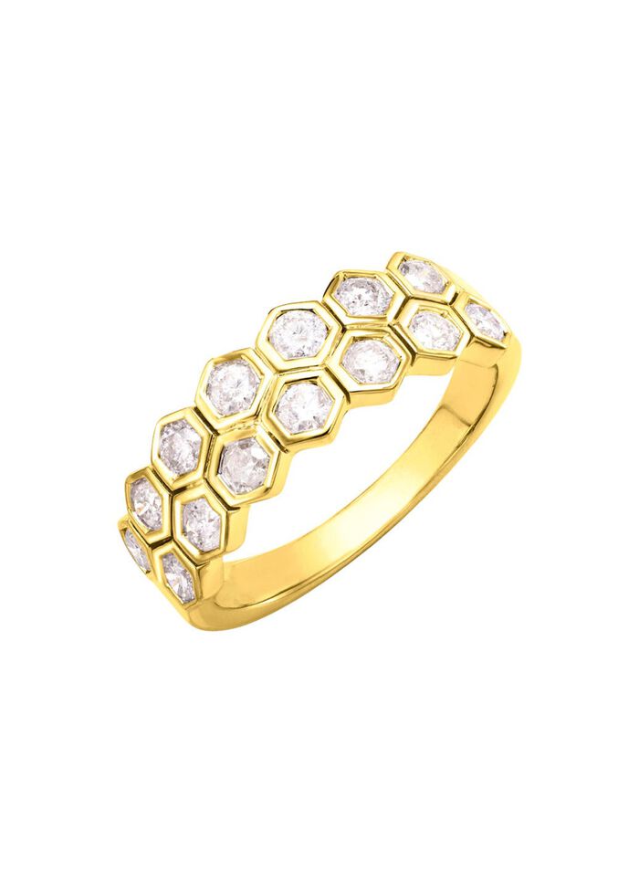 H&uuml;bscher Damenring mit Brillanten 