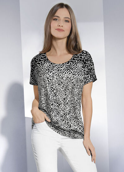 Shirt mit dekorativer Struktur 