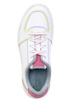 ELENA EDEN Sneaker aus Nappaleder WEISS-BUNT