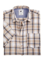 Kariertes Hemd von "Milano Italy" in 3 Farben BEIGE KARIERT