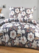 Digitalbedruckte Bettw&auml;sche-Garnitur von Irisette SCHWARZ