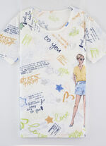 Pfiffiges Shirt in 2 Farben ECRU-BUNT