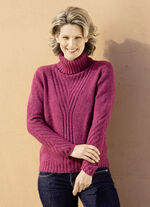 Pullover in sehr kuschliger Flauschqualität BEERE