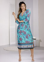 Kaftan, wadenlang und 3/4 langen Ärmeln 