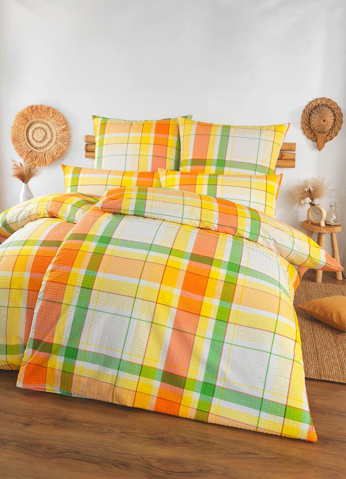 Seersucker Bettwäsche-Garnitur von Florella TERRA-GELB