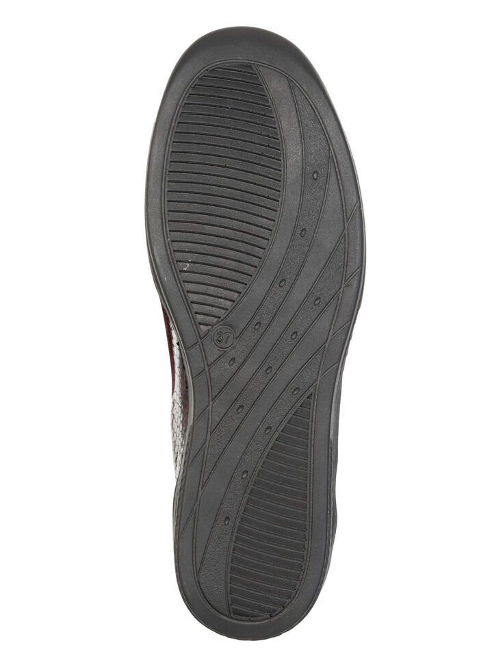 ELENA EDEN, bequeme Damen-Slipper, Weite H, mit herausnehmbarem Fußbett BURGUND