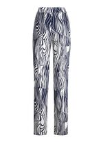 Hose in ausdrucksstarker Dessinierung 