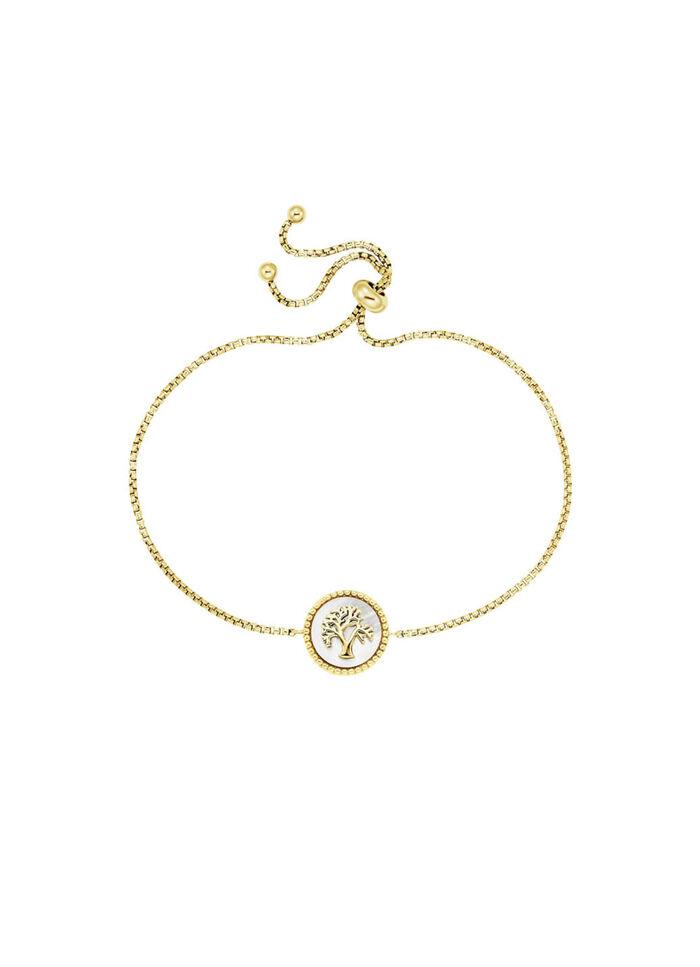 Lebensbaum Armband mit Perlmutteinlage 