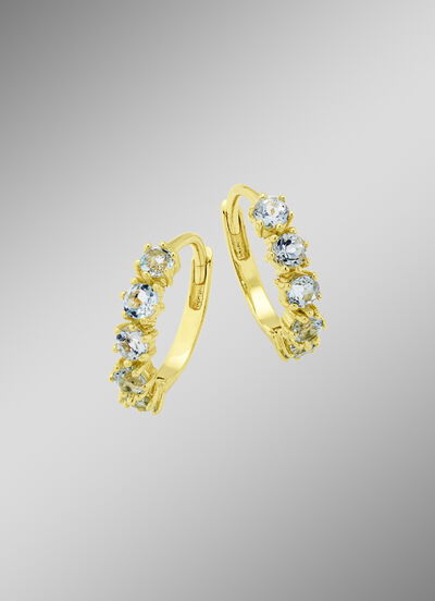 Creolen mit Blautopas 