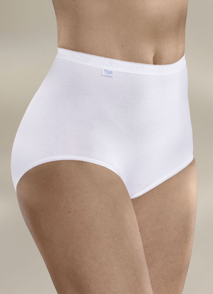 Sloggi Dreierpack Maxi Slip mit elastischen Abschlüssen WEISS